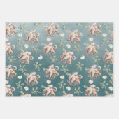 Der Oktopus unter einem tiefen Grünen Meer Geschenkpapier Set (Vorderseite 2)