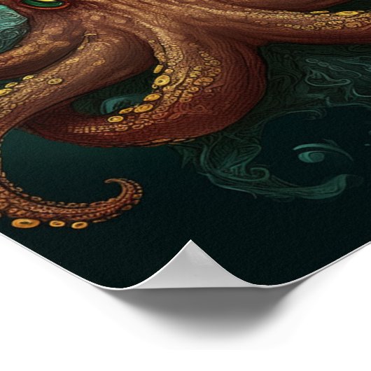 Der Oktopuskönig Poster (Ecke)