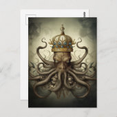 Der Oktopuskönig Postkarte (Vorne/Hinten)