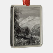 Der Ölberg, vom Mount Zion Silbernes Ornament (Rechts)