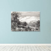 Der Olivenberg vom Zion-Berg Leinwanddruck (Insitu (Holzboden))