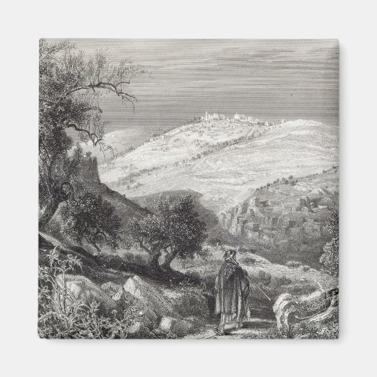 Der Olivenberg vom Zion-Berg Magnet (Vorne)