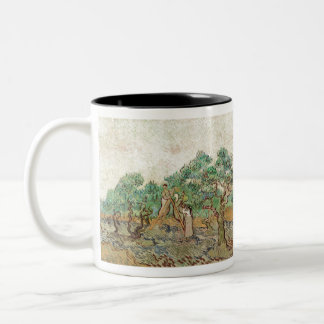 Der Olivenhain (1889) von Vincent van Gogh. Zweifarbige Tasse