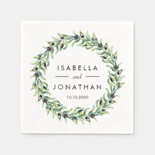 Der Olivenhain Rustikale Hochzeit Custom Serviette