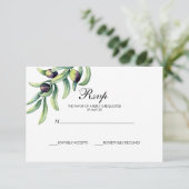 Der Olivenhain | Rustikale Hochzeit RSVP (Stehend Vorderseite)