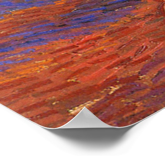 Der Olivenhain, Vincent Van Gogh Poster (Ecke)