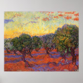 Der Olivenhain, Vincent Van Gogh Poster (Vorne)