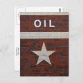 Der Ölpalast in Texas Postkarte (Vorne/Hinten)