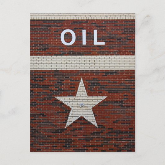 Der Ölpalast in Texas Postkarte (Vorderseite)