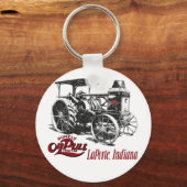 Der Ölpülentraktor Schlüsselanhänger (Vorderseite)