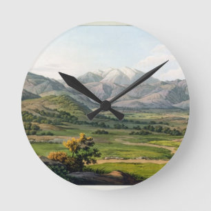 Der Olymp, wie zwischen Larissa und Kuchen Runde Wanduhr