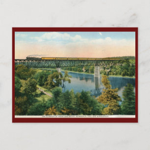 Der Olympian-Zug, Short Line Bridge Vintage Postkarte