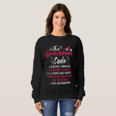 Der Oma Code Funny Oma Großmutter regiert Sweatshirt (Vorne ganz)