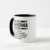 Der Oma-Code Lustige Großmutter Tasse (Vorderseite Links)
