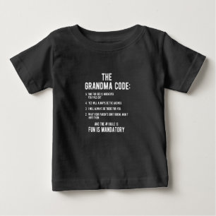 Der Oma-Code Spaß ist obligatorisch Baby T-shirt