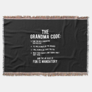 Der Oma-Code Spaß ist obligatorisch Decke