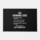 Der Oma-Code | Spaß ist obligatorisch Fußmatte (Vorderseite)
