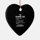 Der Oma-Code | Spaß ist obligatorisch Keramik Ornament (Rechts)