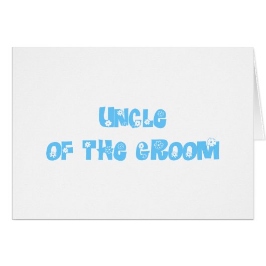 Der Onkel des Grooms (Vorderseite (Horizontal))