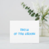 Der Onkel des Grooms Postkarte (Stehend Vorderseite)