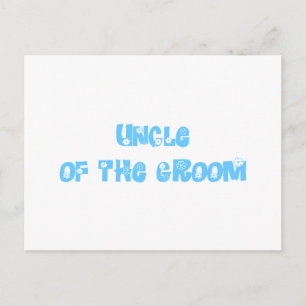 Der Onkel des Grooms Postkarte