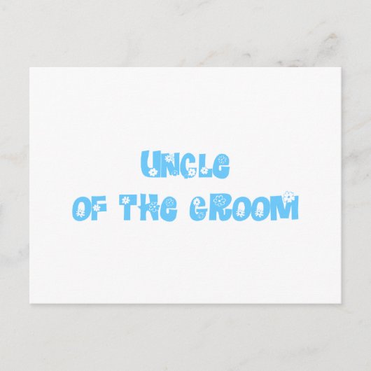 Der Onkel des Grooms Postkarte (Vorderseite)