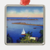 Der Ontariosee-Ansicht Silbernes Ornament (Vorne)