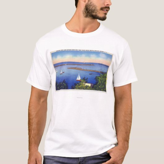 Der Ontariosee-Ansicht T-Shirt (Vorderseite)