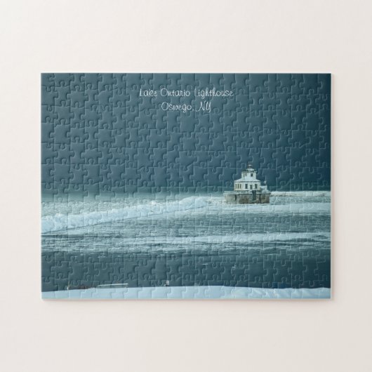 Der Ontariosee-Leuchtturm "Ruhe vor dem Sturm " Puzzle (Horizontal)