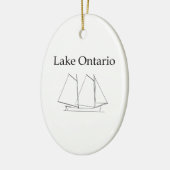 Der Ontariosee-Segelboot Keramikornament (Links)