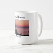 Der Ontariosee-Sonnenuntergang Kaffeetasse (VorderseiteRechts)