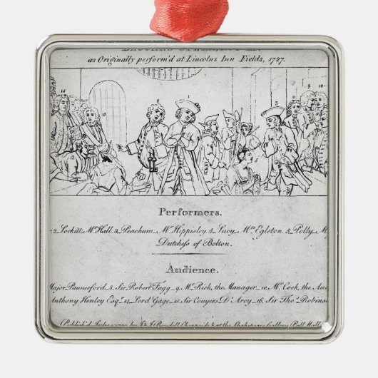 Der Opera des Bettlers Ornament Aus Metall (Vorne)