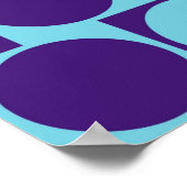 Der optische Täuschungscafe Wall-Effect Circles Bl Poster (Ecke)