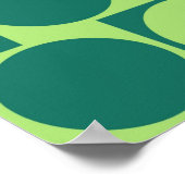 Der optische Täuschungscafe Wall-Effect Circles Gr Poster (Ecke)