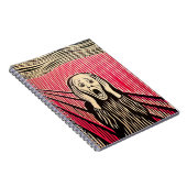 Der optische Täuschungsstil von Scream MUNCH BAUHA Notizblock (Rechte Seite)