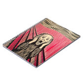 Der optische Täuschungsstil von Scream MUNCH BAUHA Notizblock (Linke Seite)