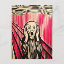 Der optische Täuschungsstil von Scream MUNCH BAUHA