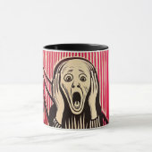 Der optische Täuschungsstil von Scream MUNCH BAUHA Tasse (Zentrum)