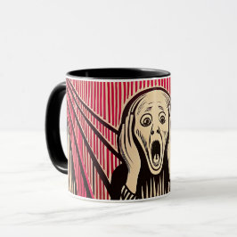 Der optische Täuschungsstil von Scream MUNCH BAUHA Tasse