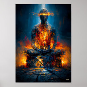 Der Orakel Ohne Gesicht Monumentaler Expressionism Poster