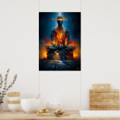 Der Orakel Ohne Gesicht Monumentaler Expressionism Poster (Küche)