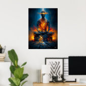 Der Orakel Ohne Gesicht Monumentaler Expressionism Poster (Heimbüro)
