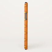Der Orange 70er Jahre-Stilkreis Case-Mate iPhone Hülle (Hinten/Rechts)
