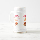 DER ORANGE BIERGLAS (Vorderseite Links)