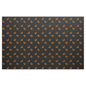 Der orange flatternde Schmetterling der Frauen auf Stoff (Fat Quarter (45,7 x 55,9 cm))