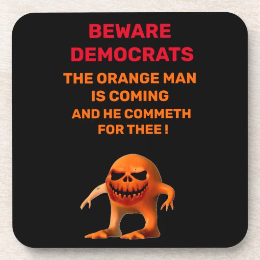 DER ORANGE GETRÄNKEUNTERSETZER (Vorderseite)