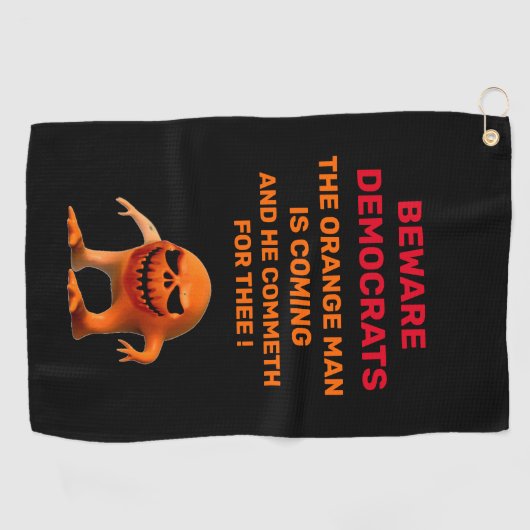 DER ORANGE GOLFHANDTUCH (Horizontal)