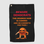 DER ORANGE GOLFHANDTUCH (Vorderseite)