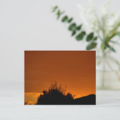 Der orange Himmel Postkarte (Stehend Vorderseite)