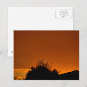 Der orange Himmel Postkarte (Vorne/Hinten)